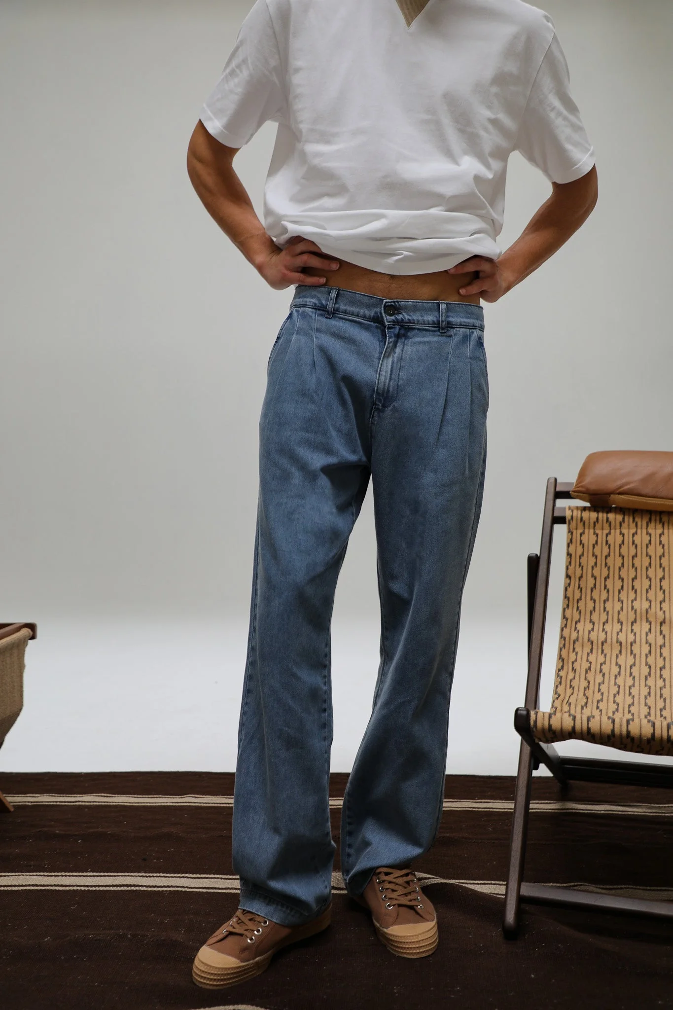 Retro Comfy Denim Pants - Image 5