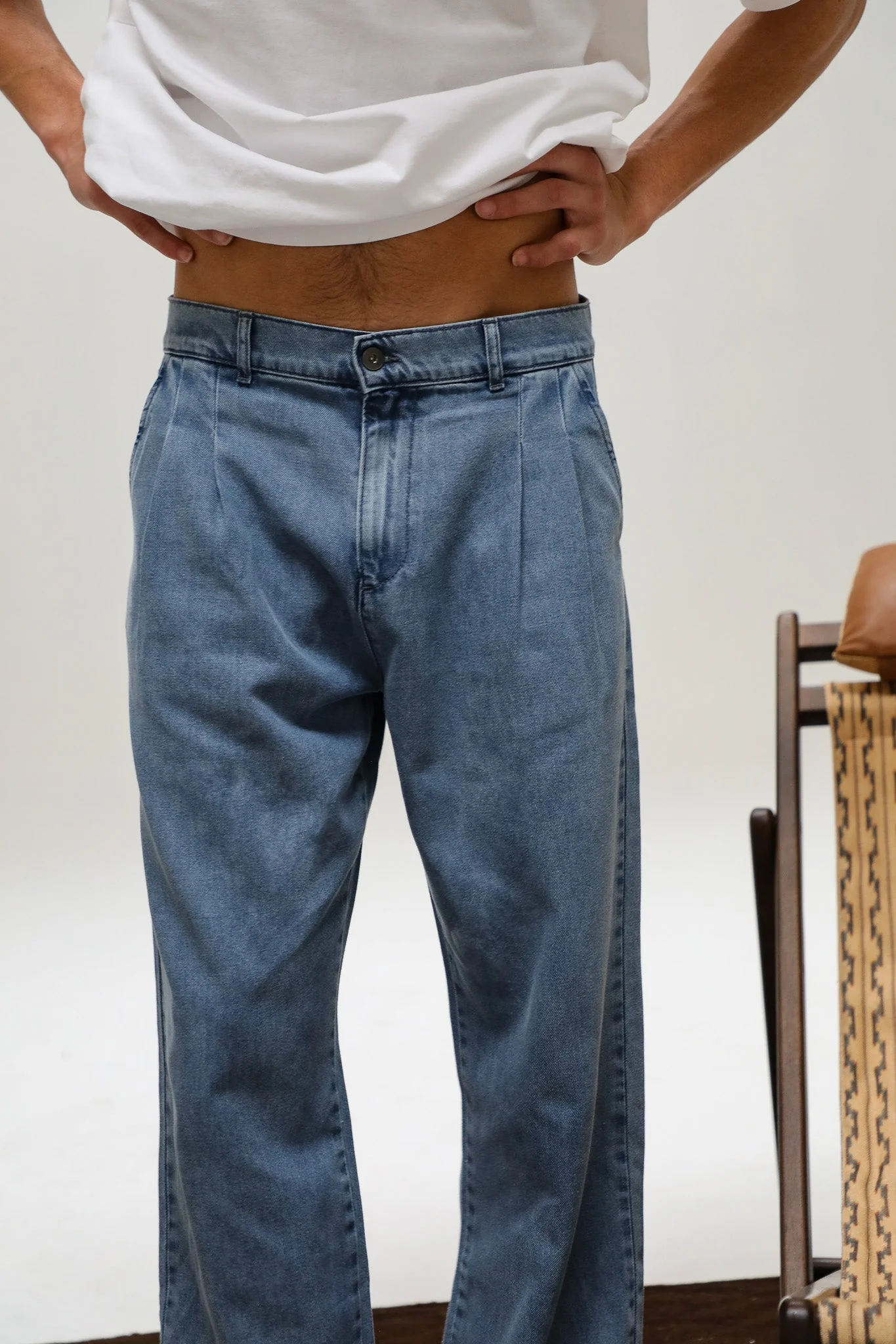 Retro Comfy Denim Pants - Image 6