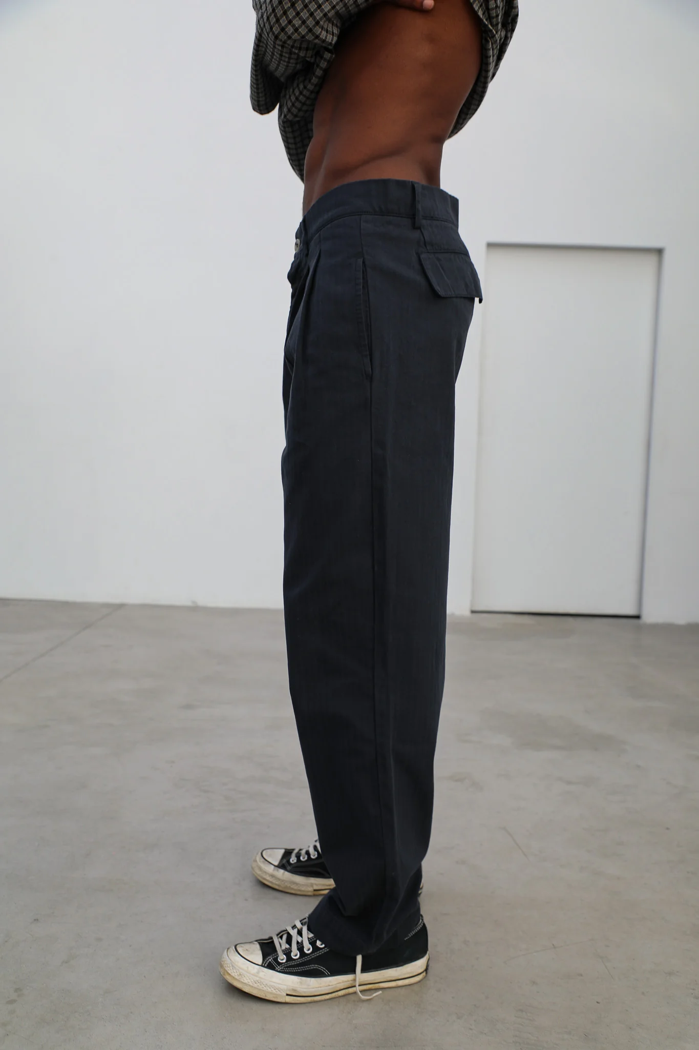 Retro Comfy Pants Navy - Image 5