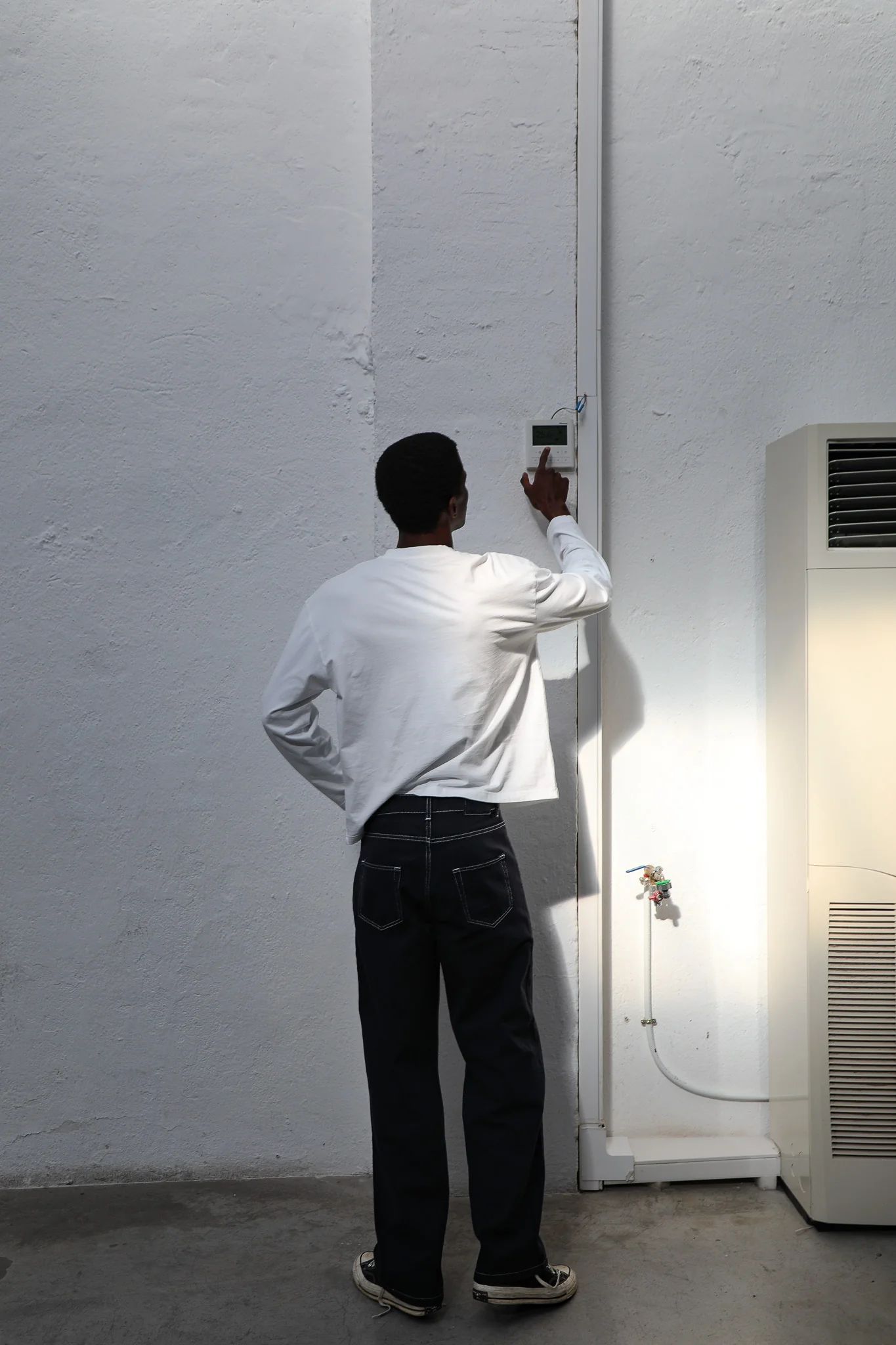 Soft Modern Long Trendy T-Shirt White - Image 8