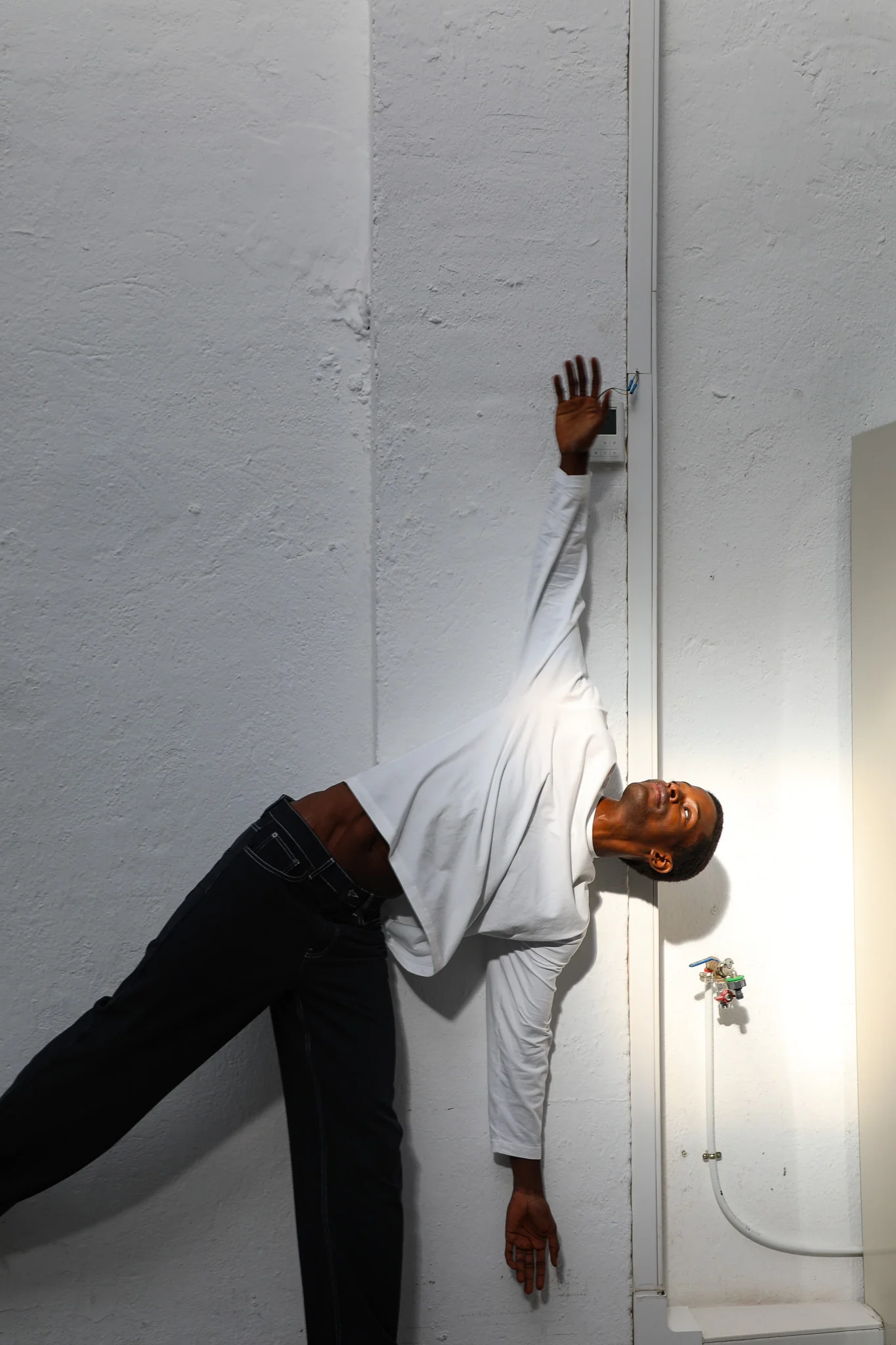 Soft Modern Long Trendy T-Shirt White - Image 9