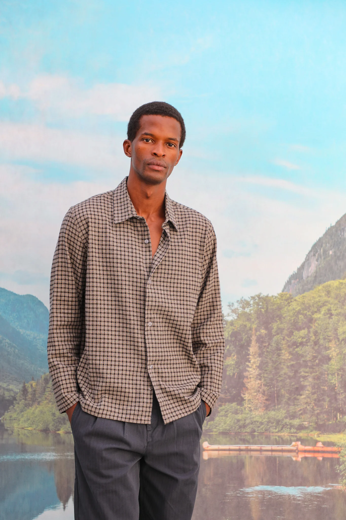 LIMITED EDITION - Square Modern Shirt Grey & Yellow - Image 5