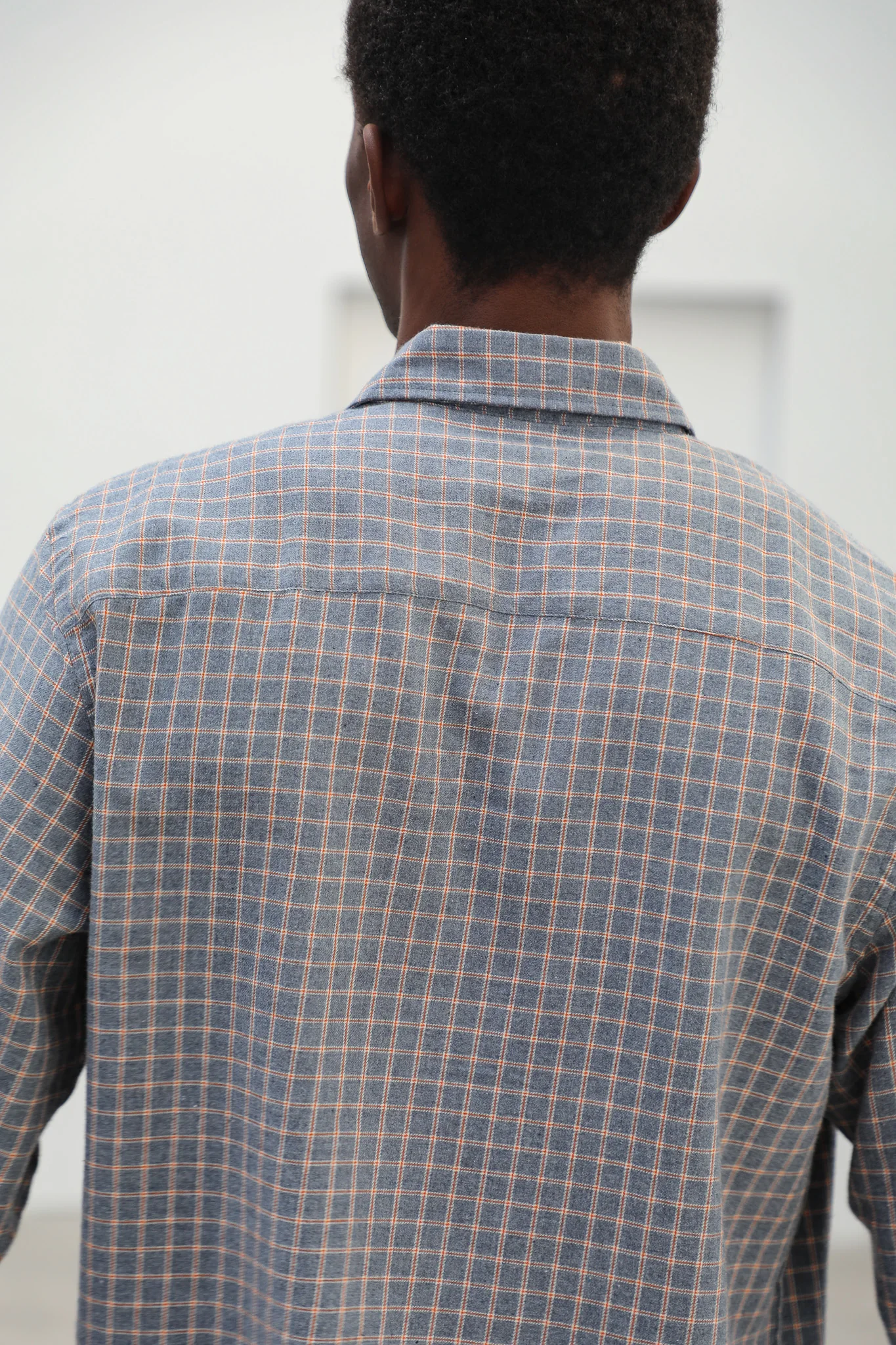 Square Shirt Grey & Orange - Image 4