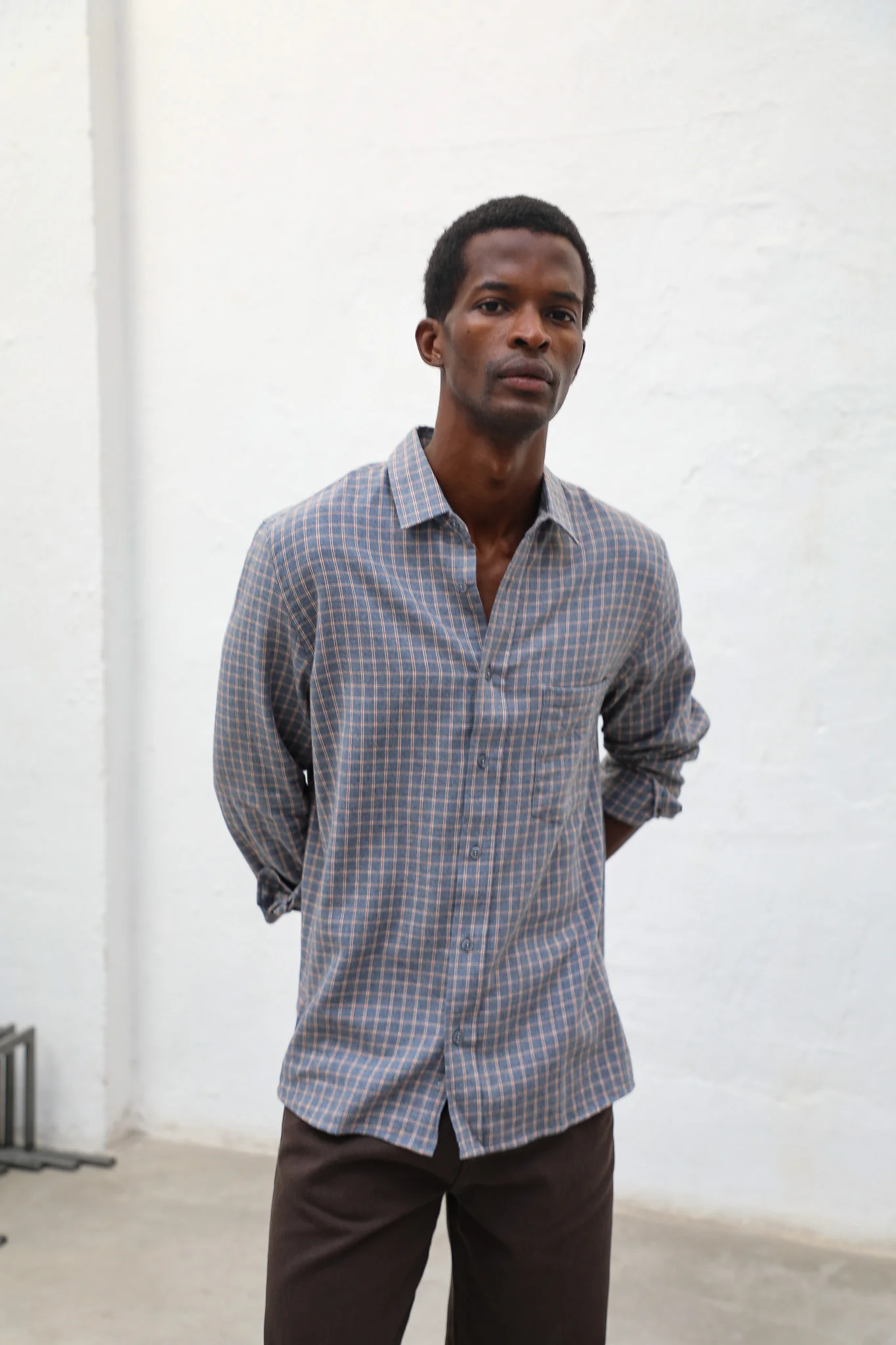 Square Shirt Grey & Orange - Image 8