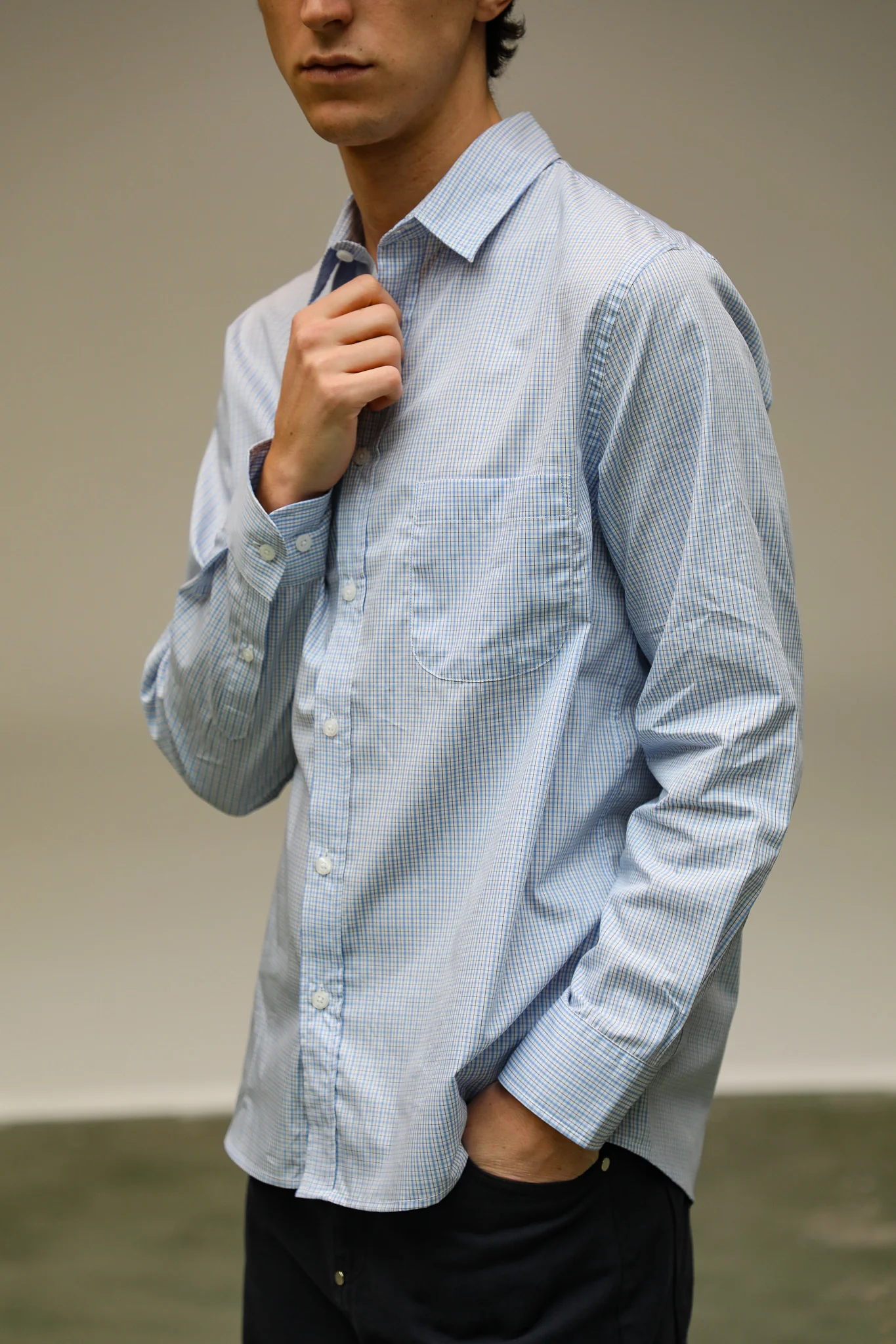 Square Shirt Blue - Image 5