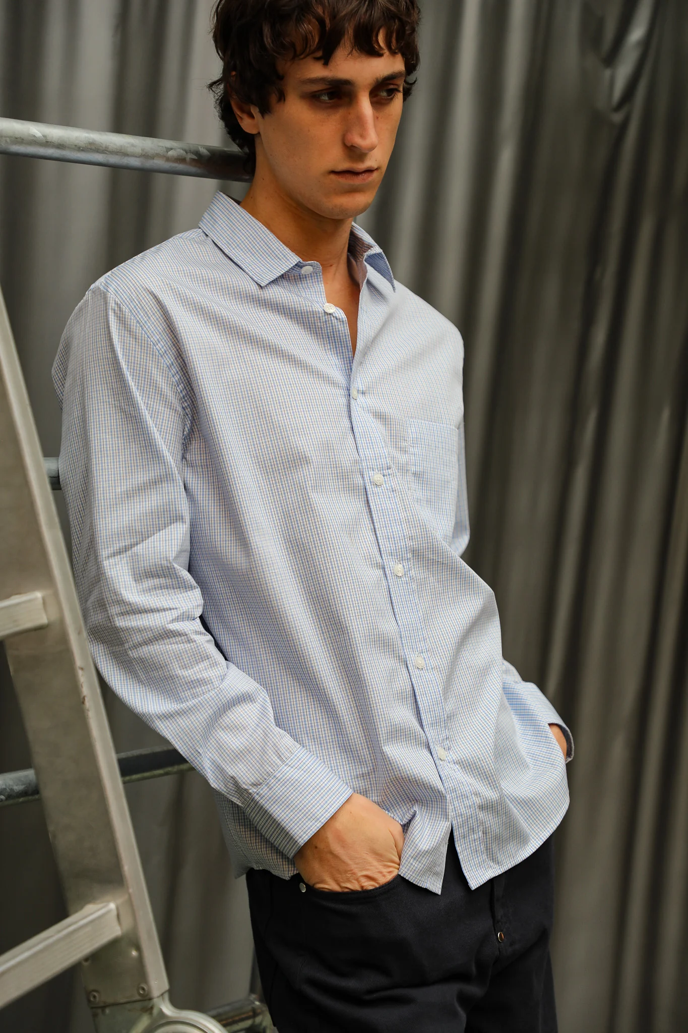 Square Shirt Blue - Image 7