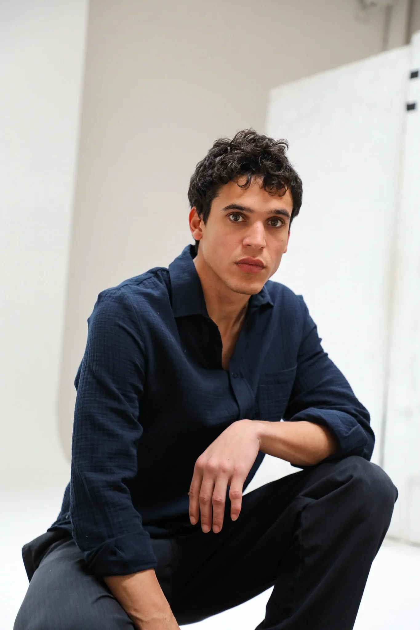 Vintage Shirt Navy Blue - Image 5