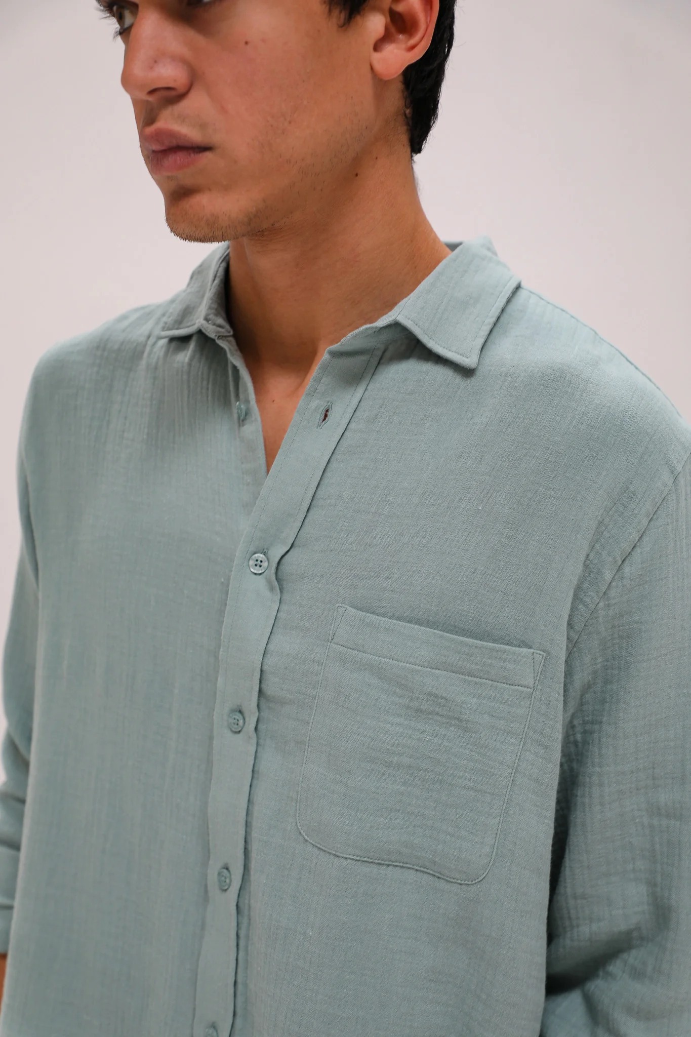 Vintage Shirt Sage Green - Image 9